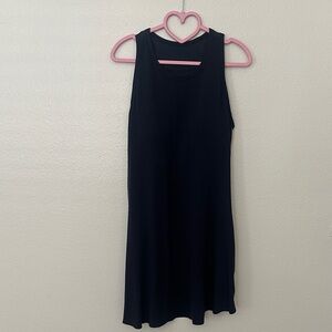 Shebird Navy and Cream Tunic Dress Built in Bra Size 4/M/8